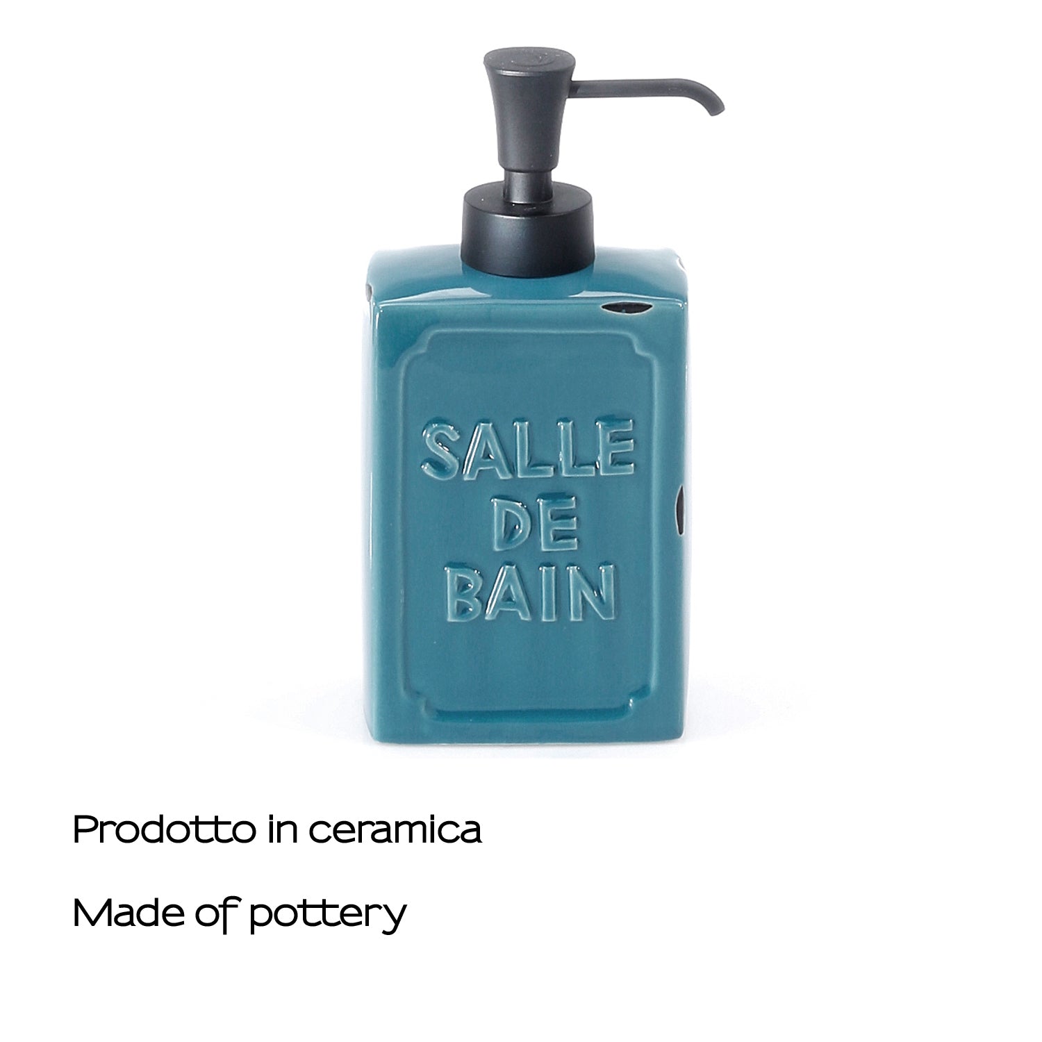 VV80-05 - Dispenser sapone da appoggio, con erogatore in plastica Gedy Linea Vivienne - Finitura Blu 5