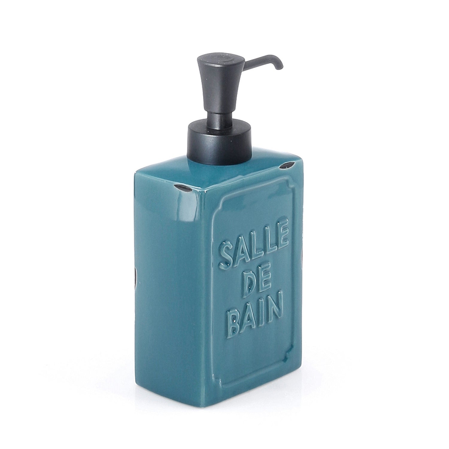 VV80-05 - Dispenser sapone da appoggio, con erogatore in plastica Gedy Linea Vivienne - Finitura Blu 2