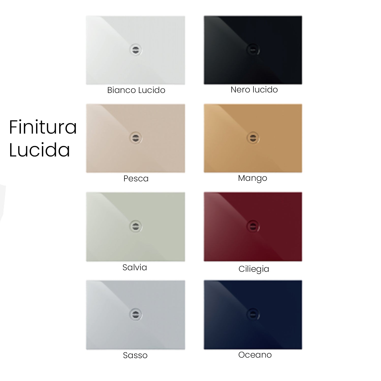 Piatto doccia rettangolare in ceramica modello SoloDue cm 130x70 nero lucido