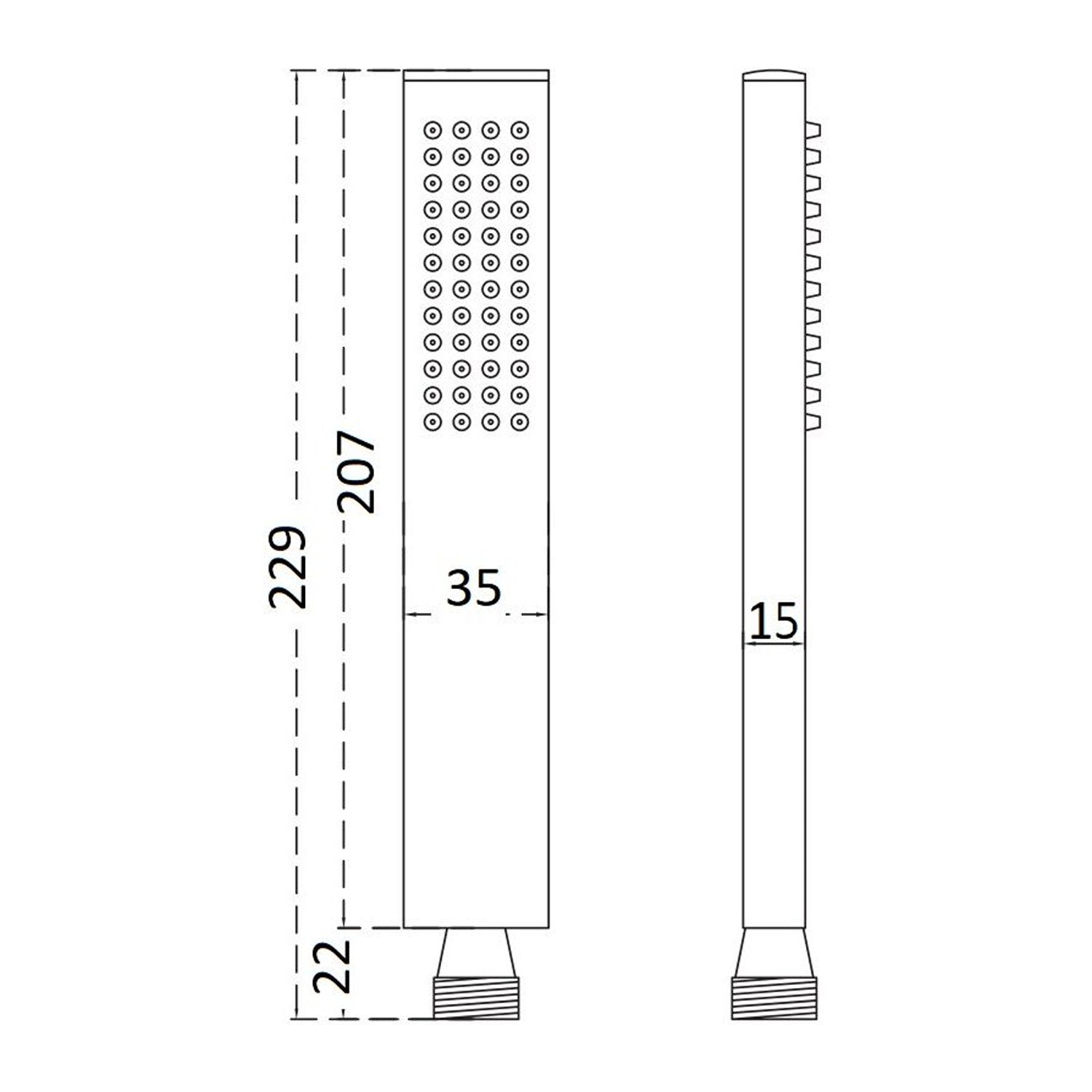  Doccia Master monogetto in ottone anticalcare nichel by CeramicStore | Lo specialista del tuo bagno