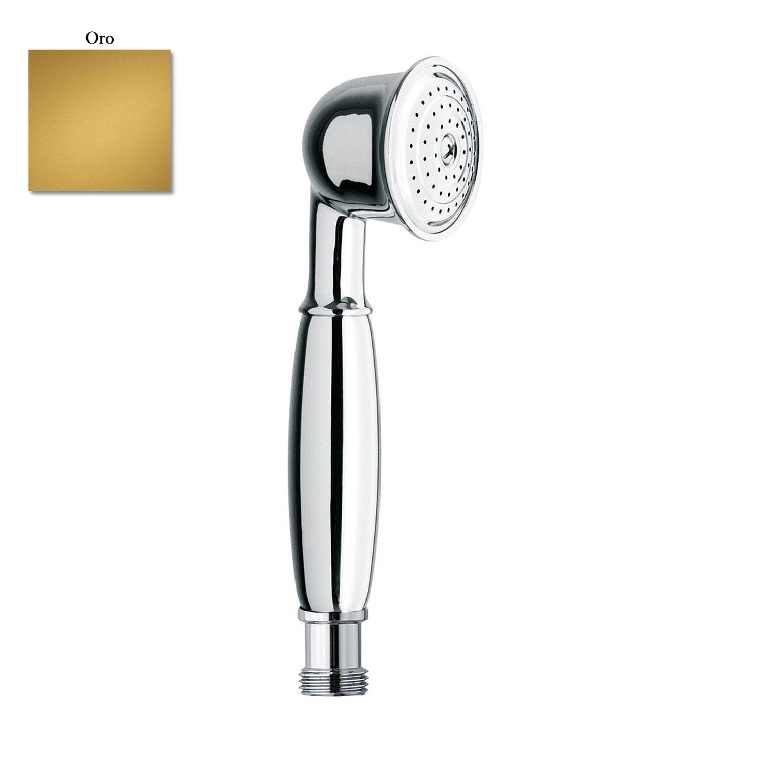 Doccia Violetta con manopola e disco A in ottone oro by CeramicStore | Lo specialista del tuo bagno