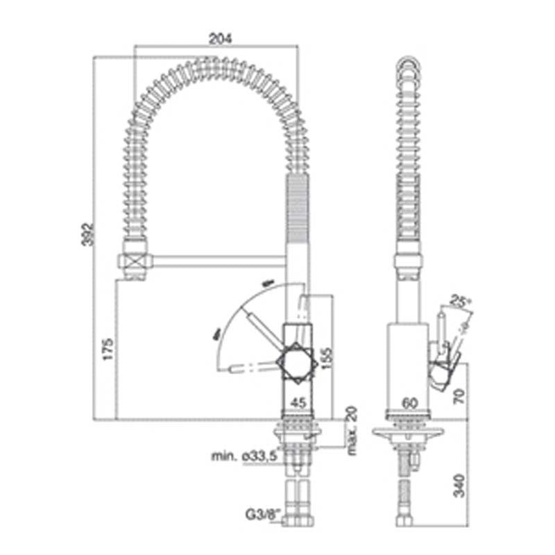  Paffoni mod. LEVEL Miscelatore Lavello Professional by CeramicStore | Lo specialista del tuo bagno