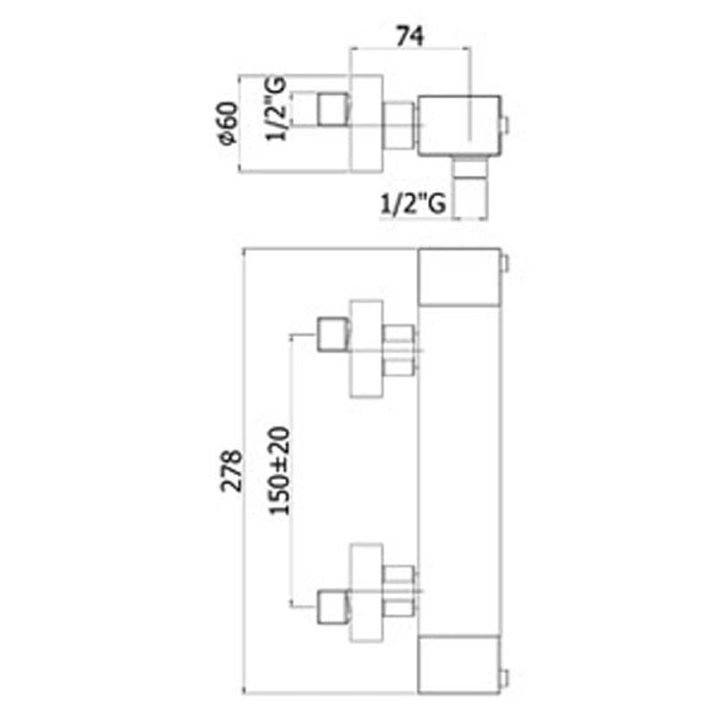  Paffoni mod. LEVEL Miscelatore Termostatico doccia LEQ268CR by CeramicStore | Lo specialista del tuo bagno
