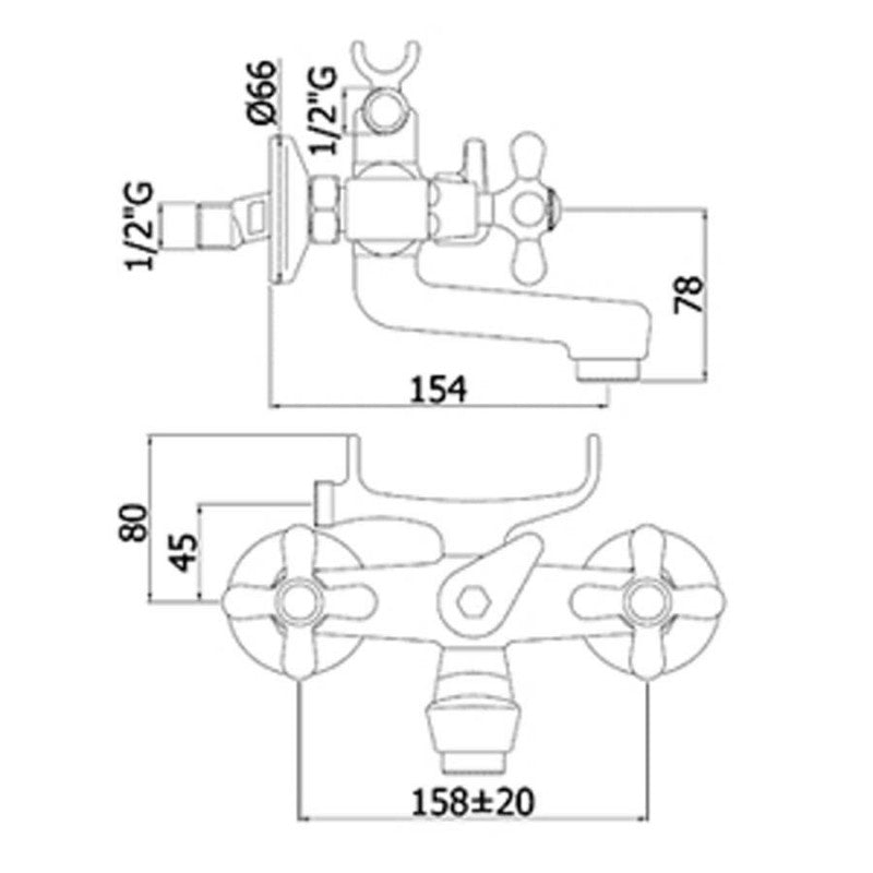  Gruppo vasca esterno Paffoni Iris cod. IRV024 by CeramicStore | Lo specialista del tuo bagno