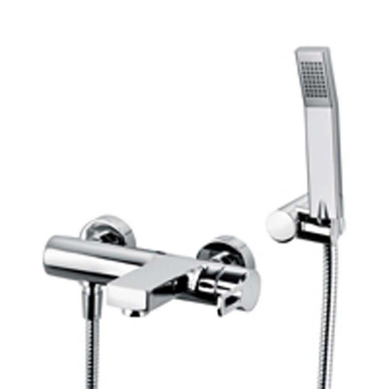 Miscelatore vasca Paffoni Ringo con set doccia e supporto a muro snodato by CeramicStore | Lo specialista del tuo bagno