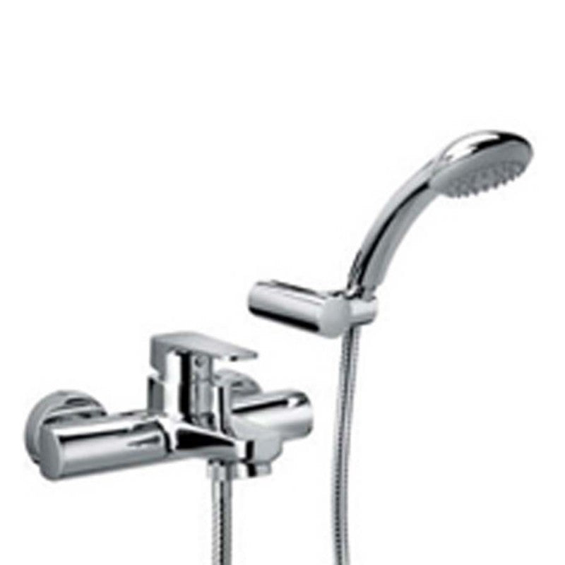 Miscelatore vasca ottone cromato Paffoni Sly con set doccia by CeramicStore | Lo specialista del tuo bagno