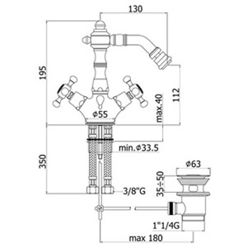  Miscelatore bidet Paffoni Belinda completo di scarico by CeramicStore | Lo specialista del tuo bagno