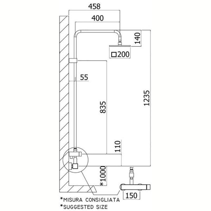  Paffoni mod. LEVEL PLUS Colonna doccia ZCOL 607 by CeramicStore | Lo specialista del tuo bagno