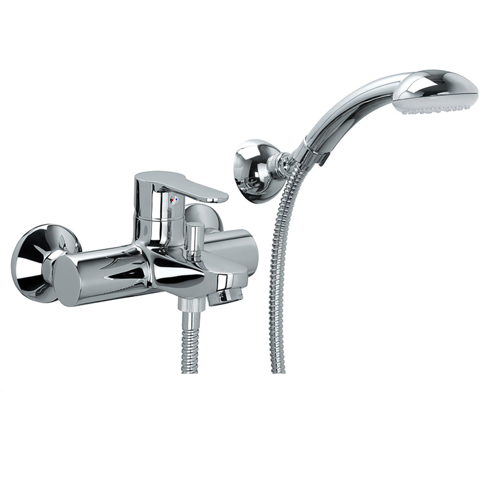 Miscelatore vasca con set doccia Paffoni Blu in ottone cromato by CeramicStore | Lo specialista del tuo bagno