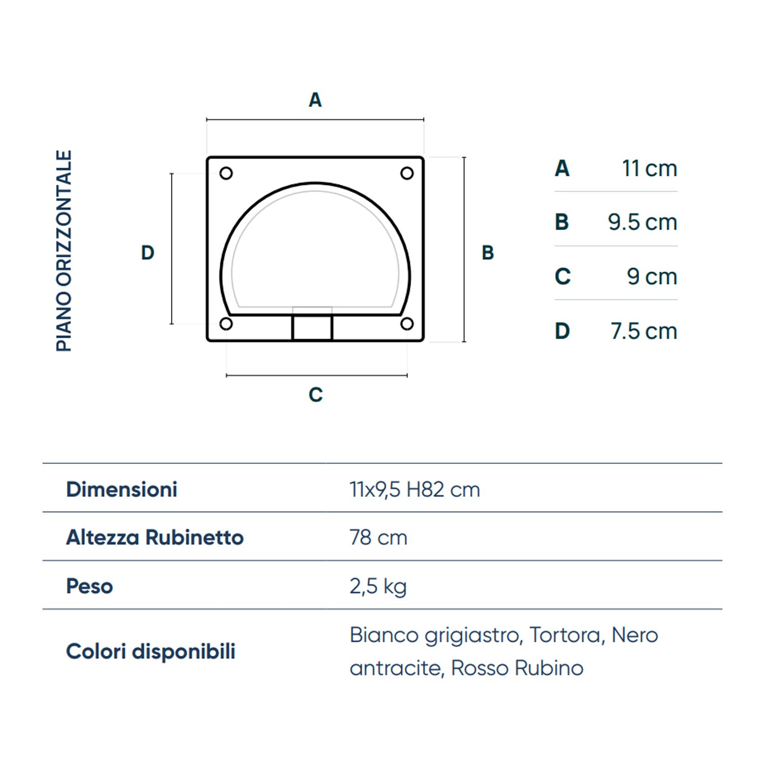  Punto acqua a terra con rubinetto in alluminio verniciato tortora modello Fasten by CeramicStore | Lo specialista del tuo bagno