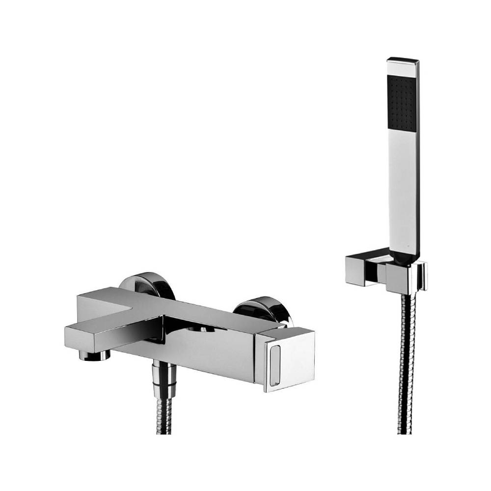 Miscelatore vasca con duplex e supporto fisso serie EFFE modello EF026CR cromato Paffoni by CeramicStore | Lo specialista del tuo bagno