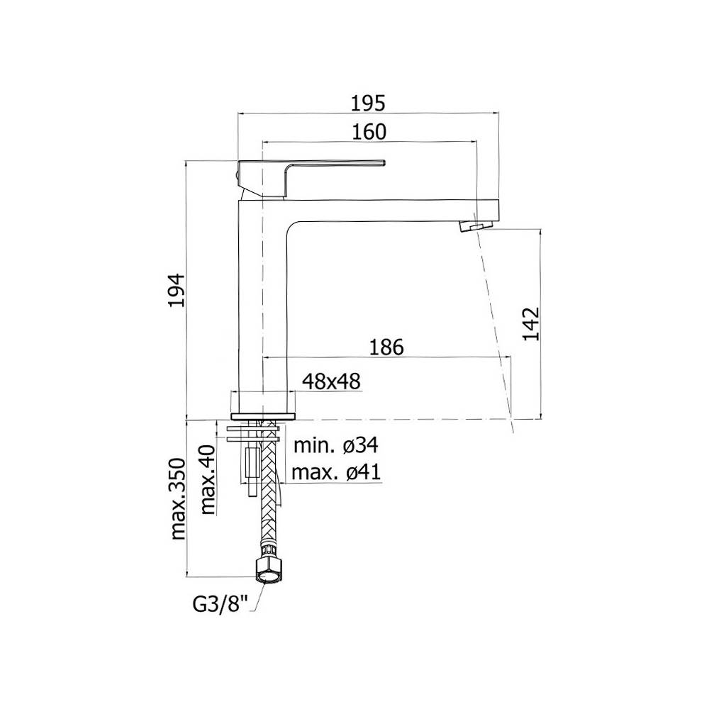  Miscelatore lavabo medio con scarico clic clac serie Effe modello EF074KCR cromato Paffoni by CeramicStore | Lo specialista del tuo bagno
