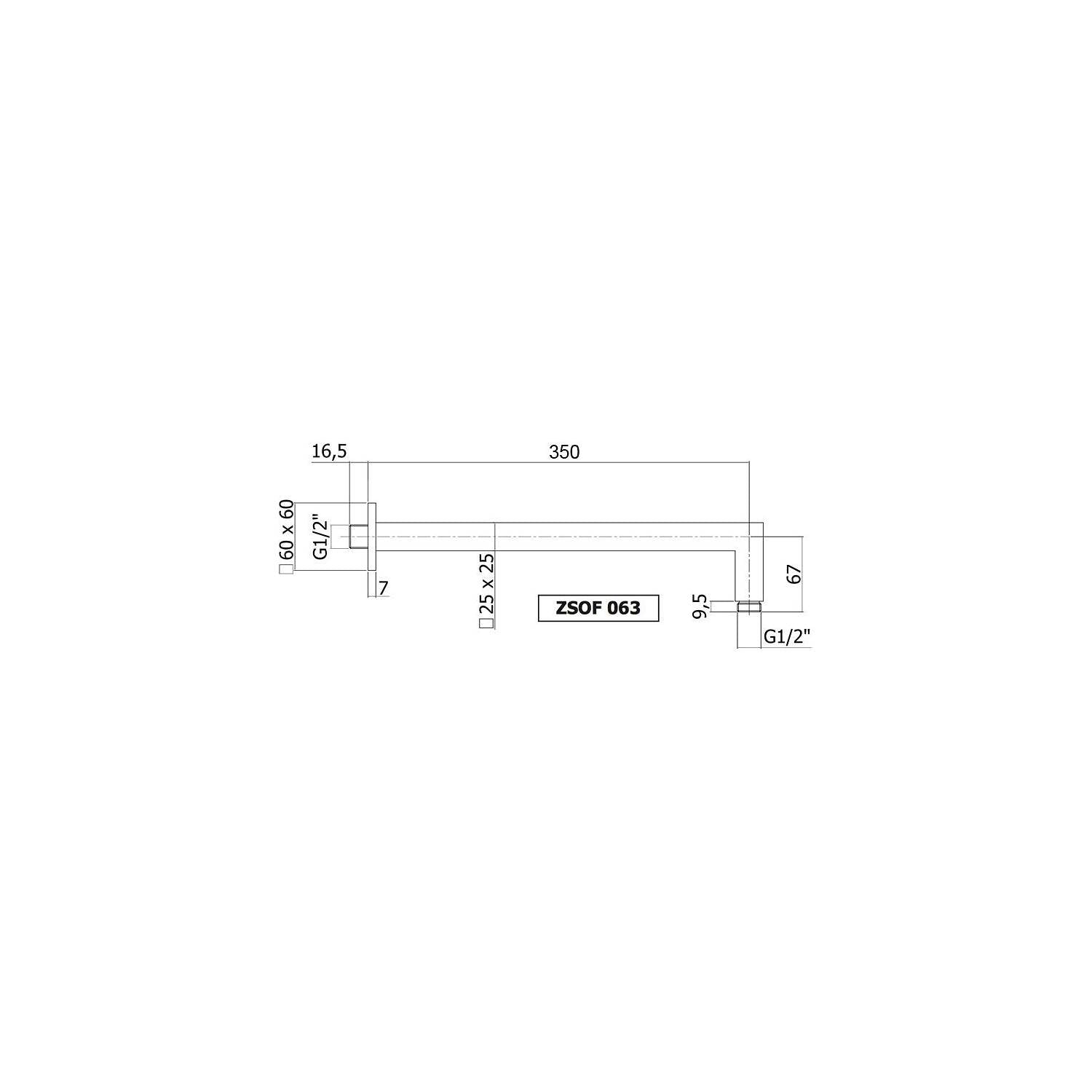 Set soffione doccia quadrato e braccio doccia quadrato con miscelatore incasso Paffoni Tango e set duplex doccia - Cromo 15
