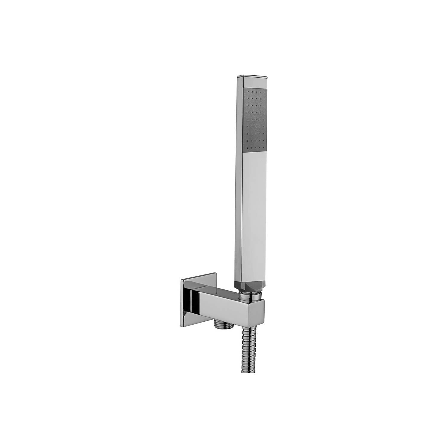 Set soffione doccia quadrato e braccio doccia quadrato con miscelatore incasso Paffoni Tango e set duplex doccia - Cromo 7