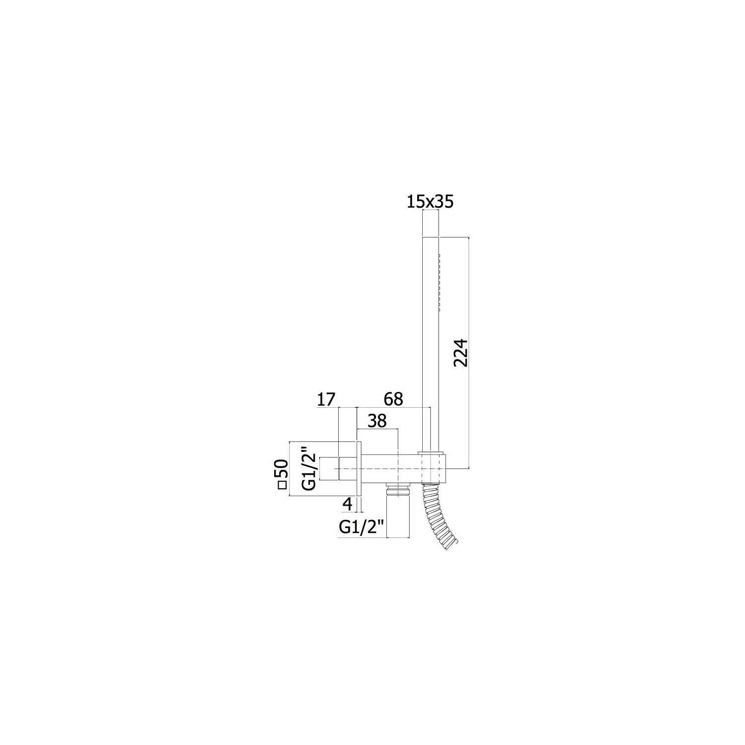 Set soffione doccia quadrato e braccio doccia quadrato con miscelatore incasso Paffoni Tango e set duplex doccia - Cromo 8