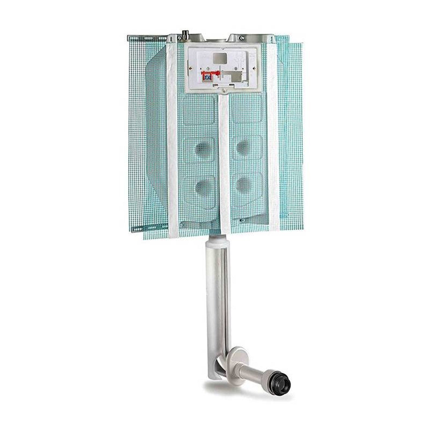 Cassetta di scarico a incasso Pucci Sara pneumatica per pareti in muratura 9 Litri