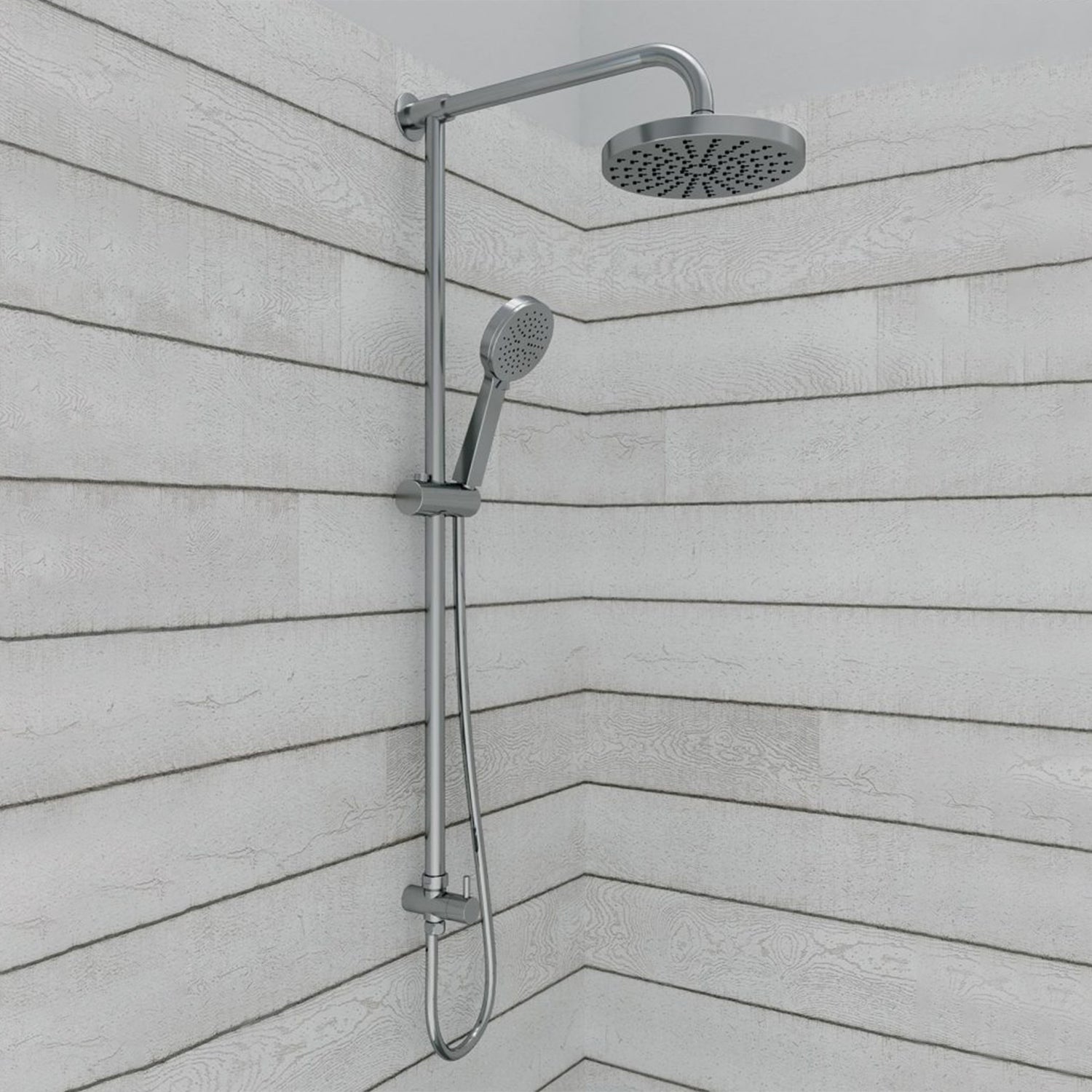 Colonna doccia in acciaio inox DocciaGo modello Dama - Cromo