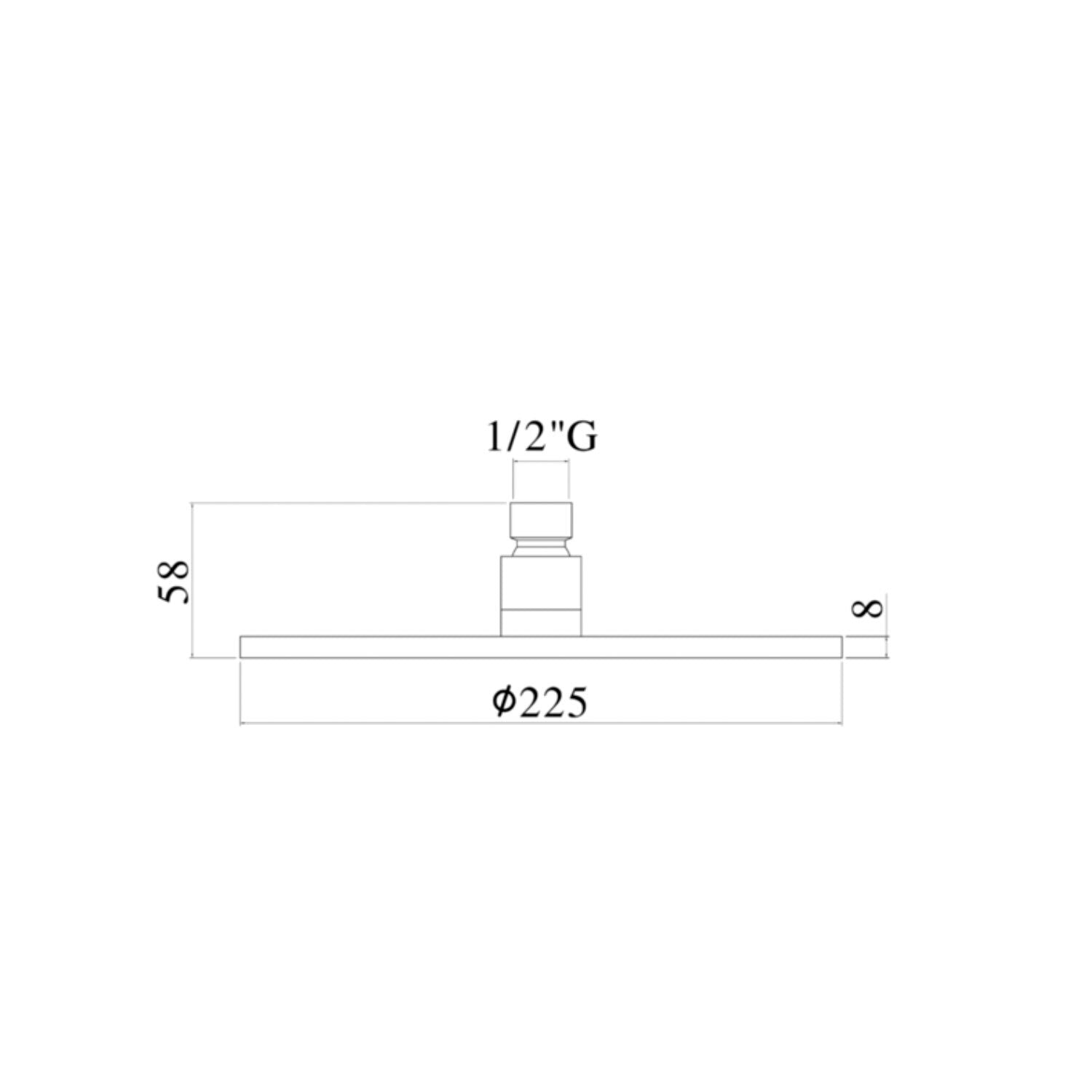  Soffione tondo con braccio doccia Paffoni modello Master diametro 225 mm satinato by CeramicStore | Lo specialista del tuo bagno