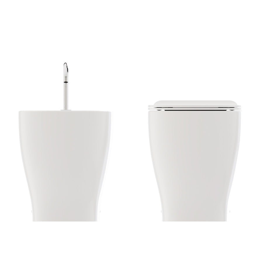  Coppia di sanitari filoparete con copriwater slim modello Gran Mascalzone cm 52 - senza brida