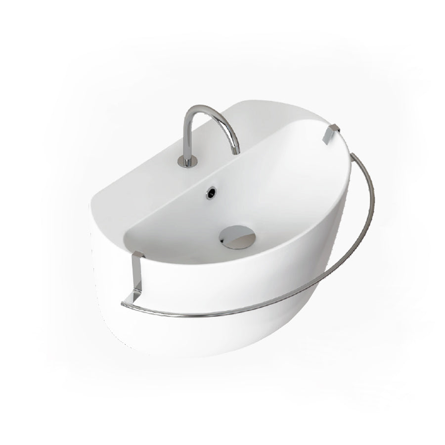 Portasciugamani in ottone cromato per lavabo Gran Mascalzone cm 70 by CeramicStore | Lo specialista del tuo bagno