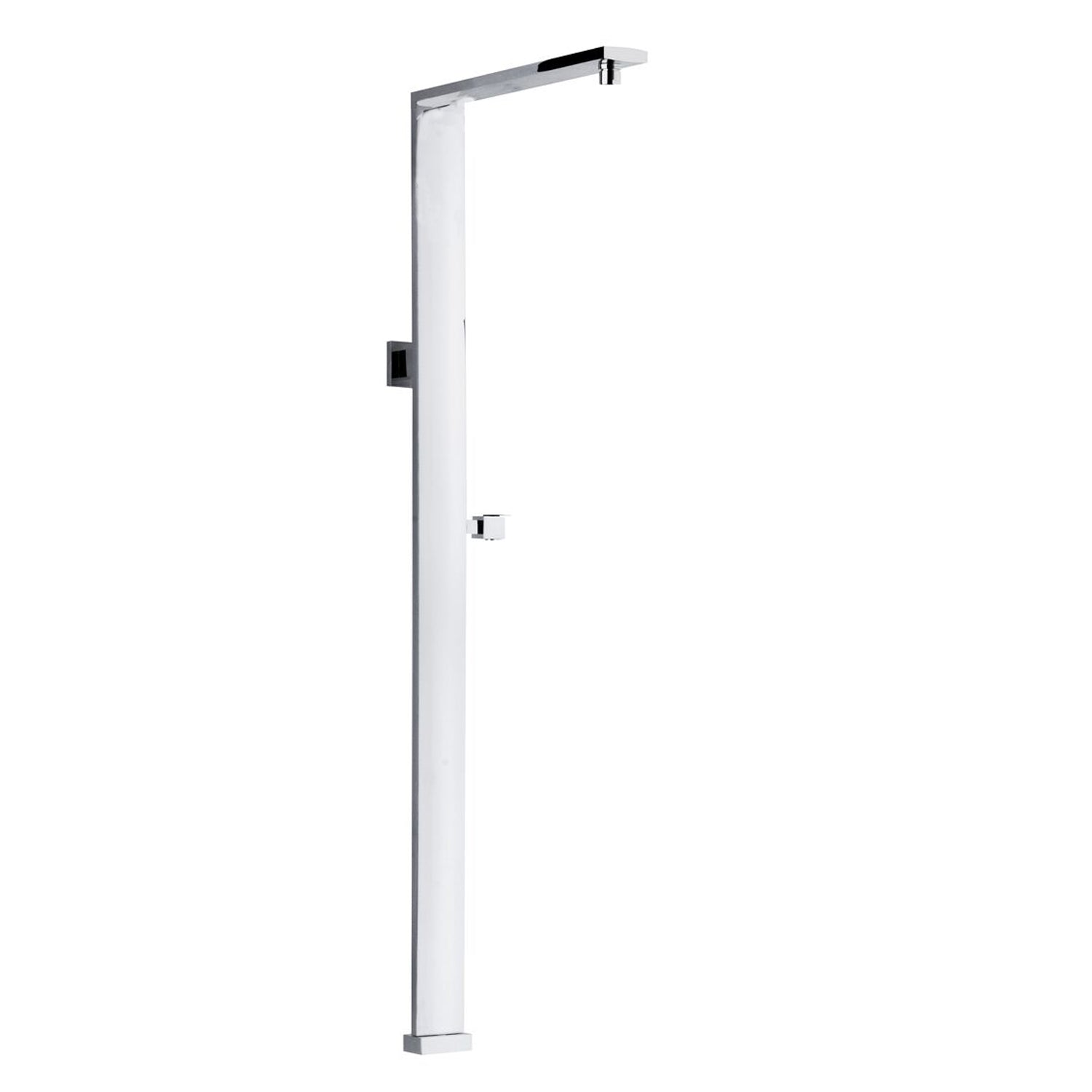  Colonna doccia rettangolare in ottone con soffione 37x18cm e doccino by CeramicStore | Lo specialista del tuo bagno