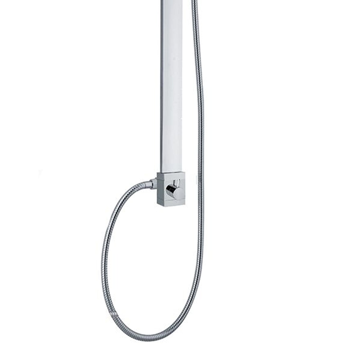  Colonna doccia rettangolare in ottone con presa acqua a muro by CeramicStore | Lo specialista del tuo bagno