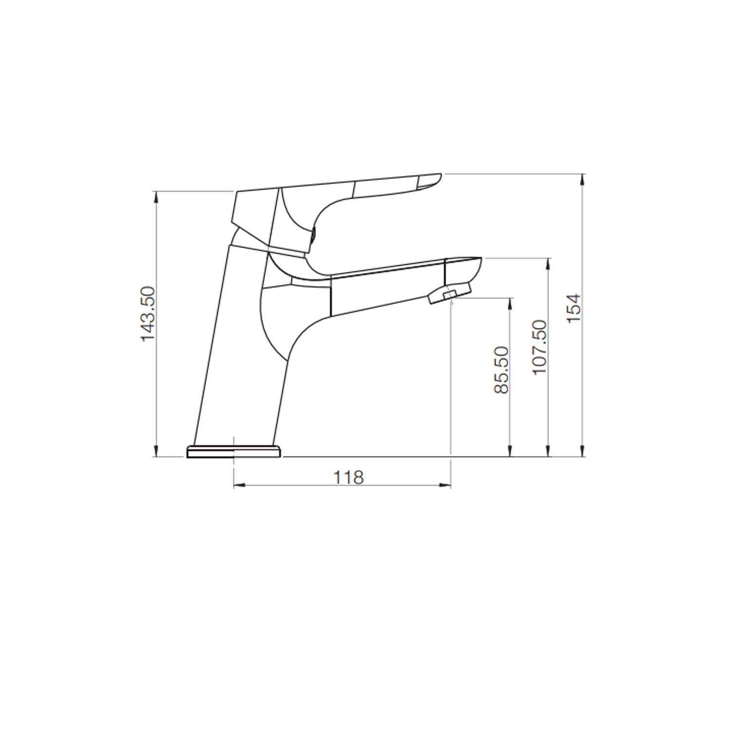  Miscelatore lavabo monocomando serie Lilla finitura cromata by CeramicStore | Lo specialista del tuo bagno