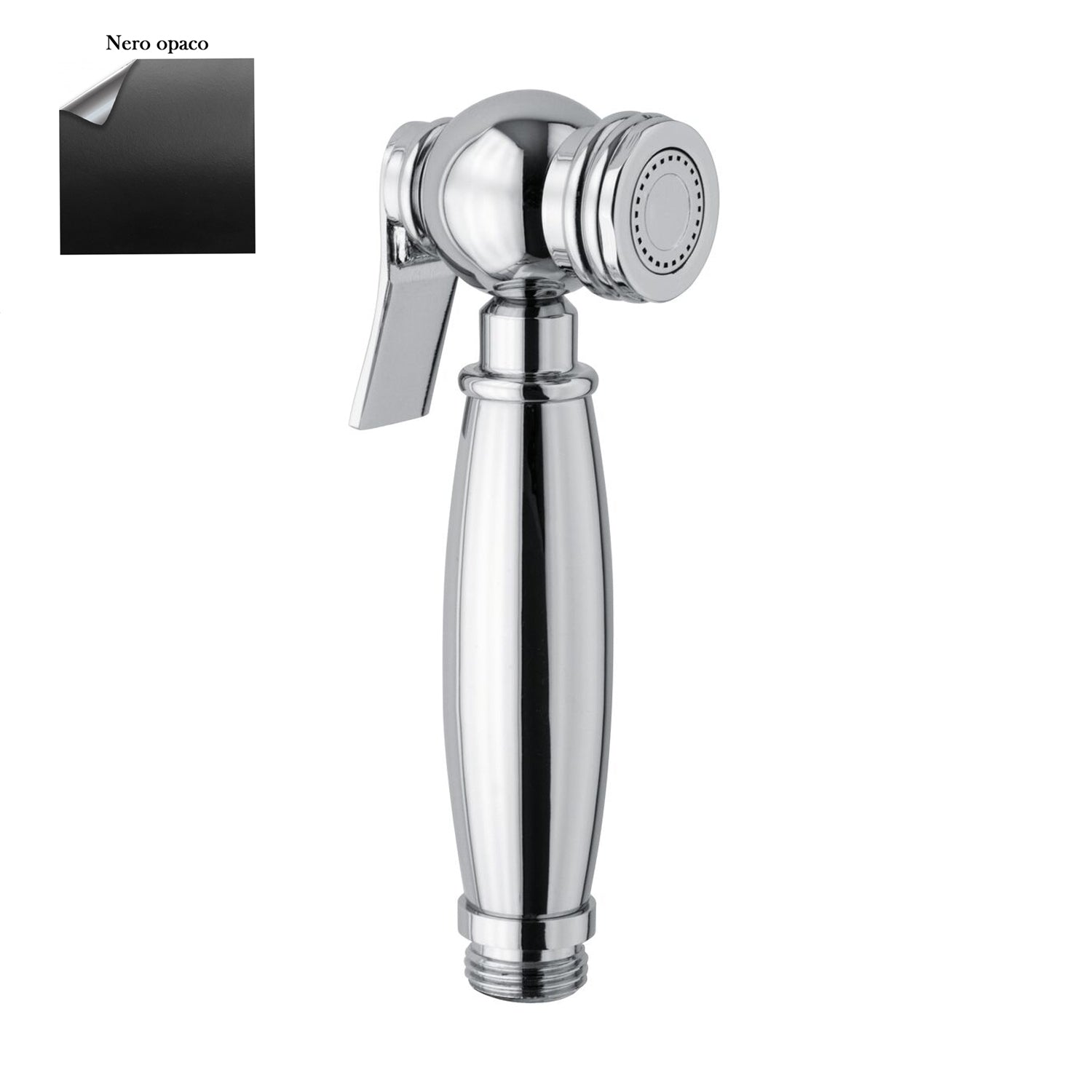 Doccia shut off Antea in ottone attacco 1/2M nero opaco by CeramicStore | Lo specialista del tuo bagno