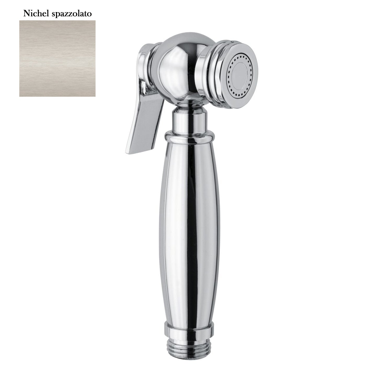 Doccia shut off Antea in ottone attacco 1/2M nichel spazzolato by CeramicStore | Lo specialista del tuo bagno