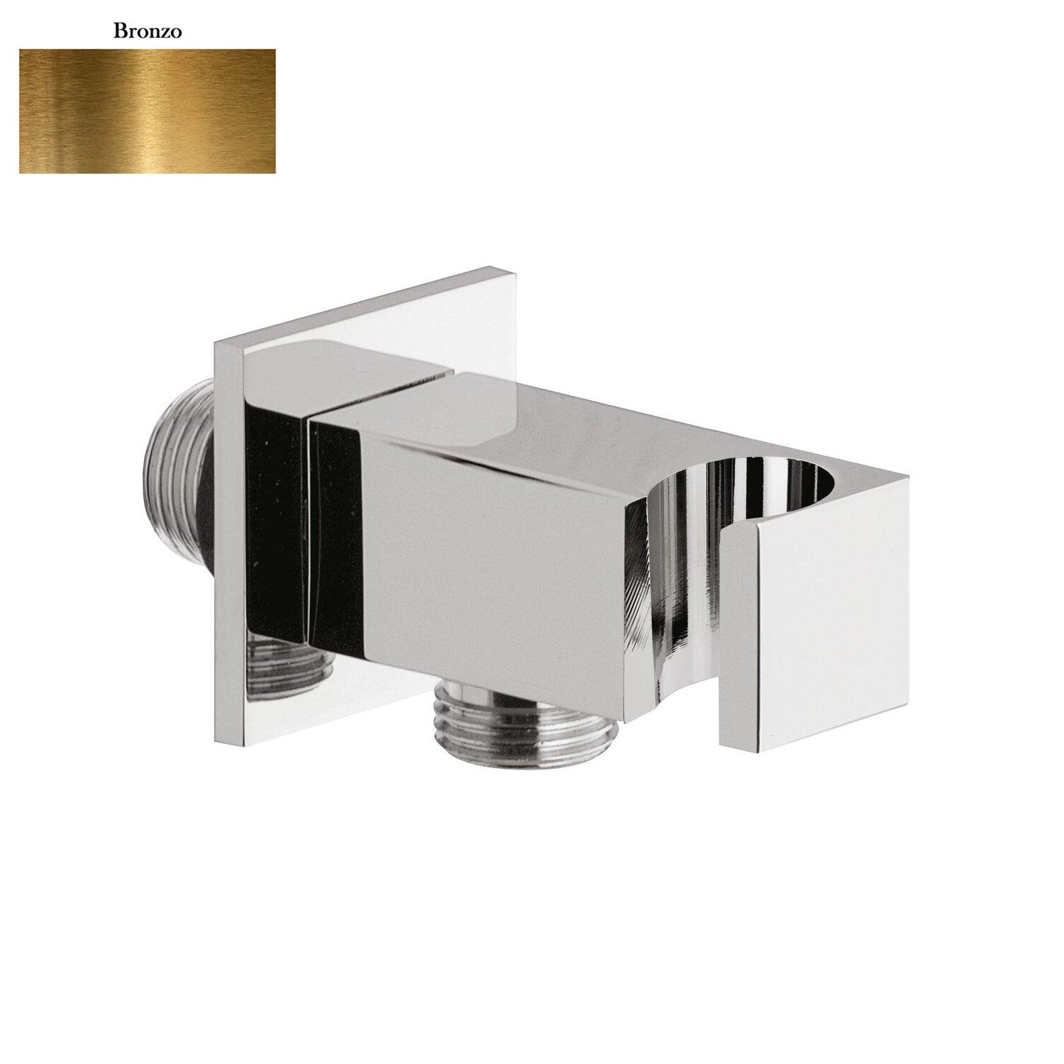 Supporto doccia fisso in ottone serie Glamour con innesto conico bronzo by CeramicStore | Lo specialista del tuo bagno