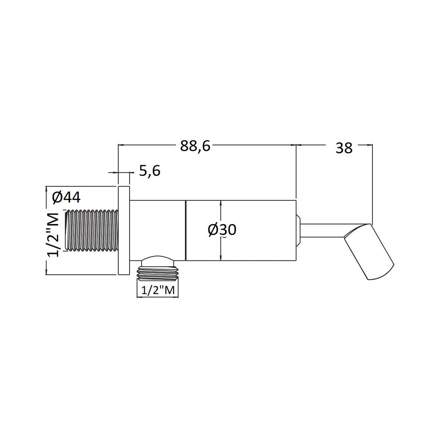  Supporto doccia snodato in ottone serie Arte by CeramicStore | Lo specialista del tuo bagno