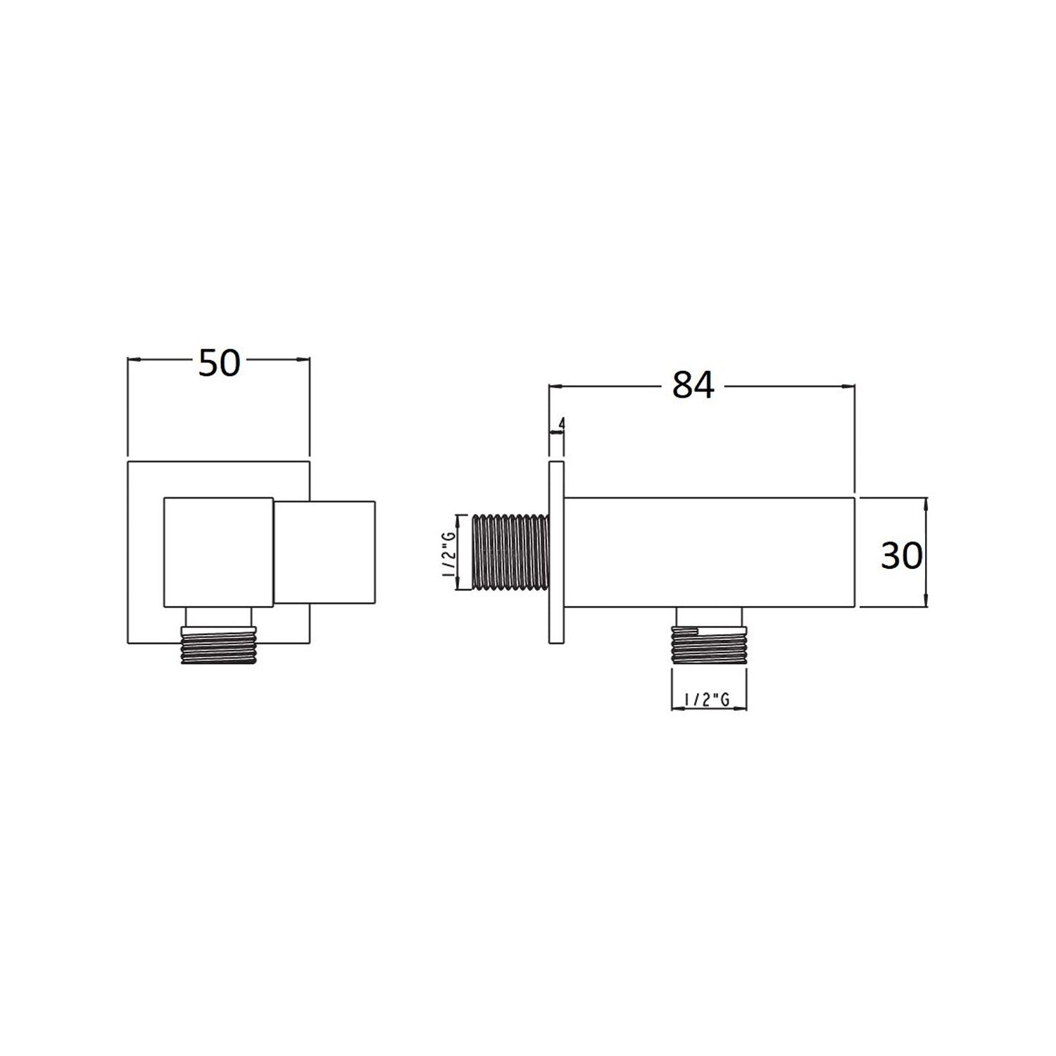  Supporto doccia laterale in ottone serie Glamour by CeramicStore | Lo specialista del tuo bagno