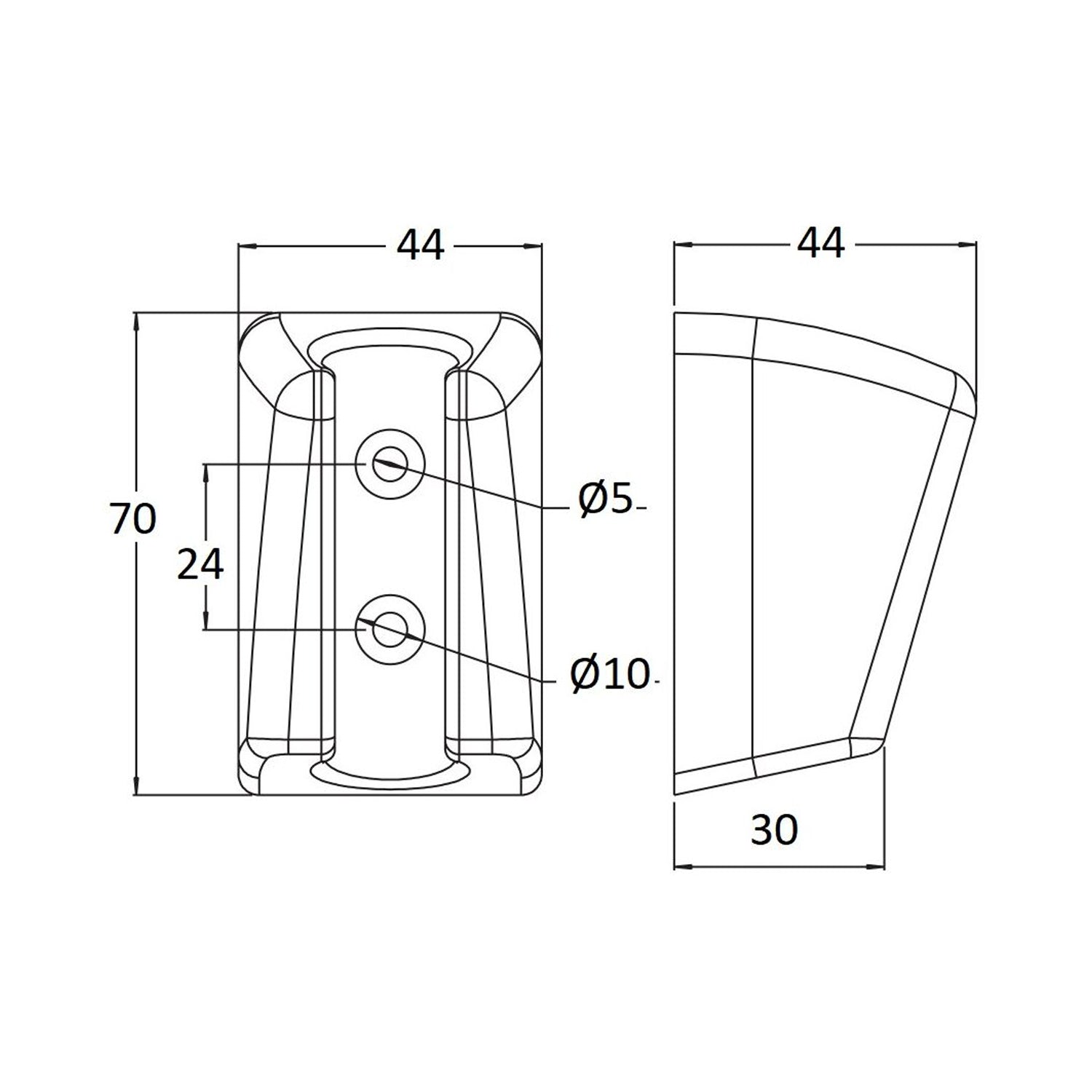 Supporto doccia snodato in abs innesto conico by CeramicStore | Lo specialista del tuo bagno