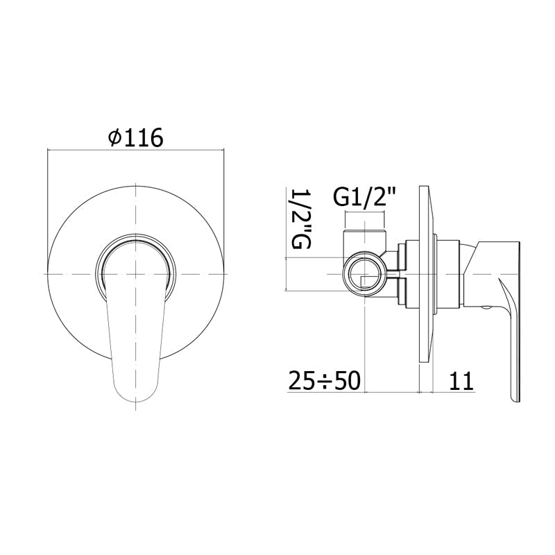  Miscelatore doccia incasso Paffoni Green senza deviatore by CeramicStore | Lo specialista del tuo bagno