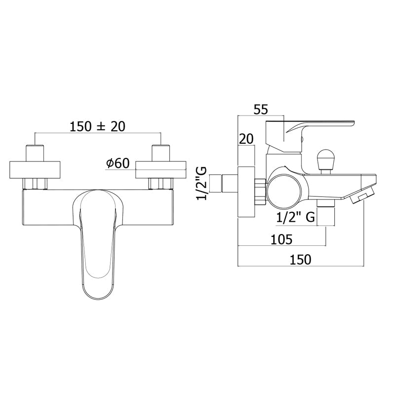  Set di miscelatori Paffoni Green lavabo