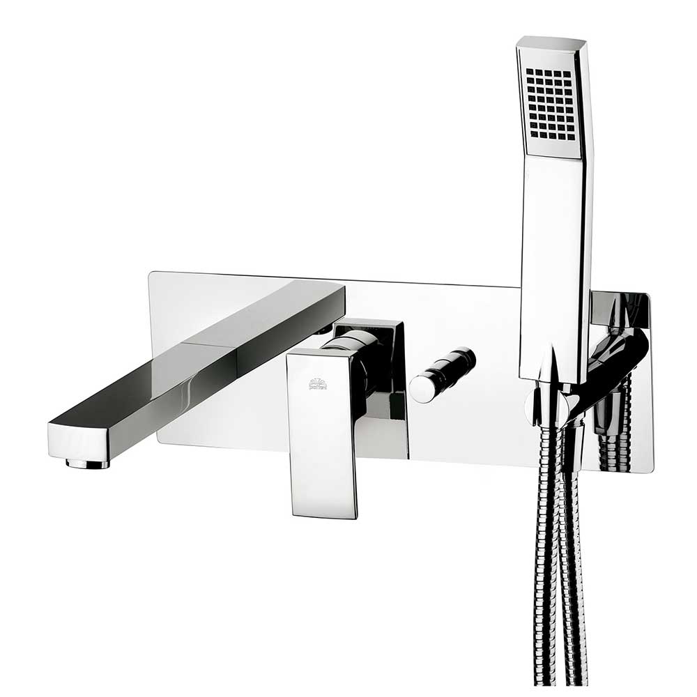 Miscelatore vasca incasso Paffoni Elle con set doccia e bocca di erogazione by CeramicStore | Lo specialista del tuo bagno