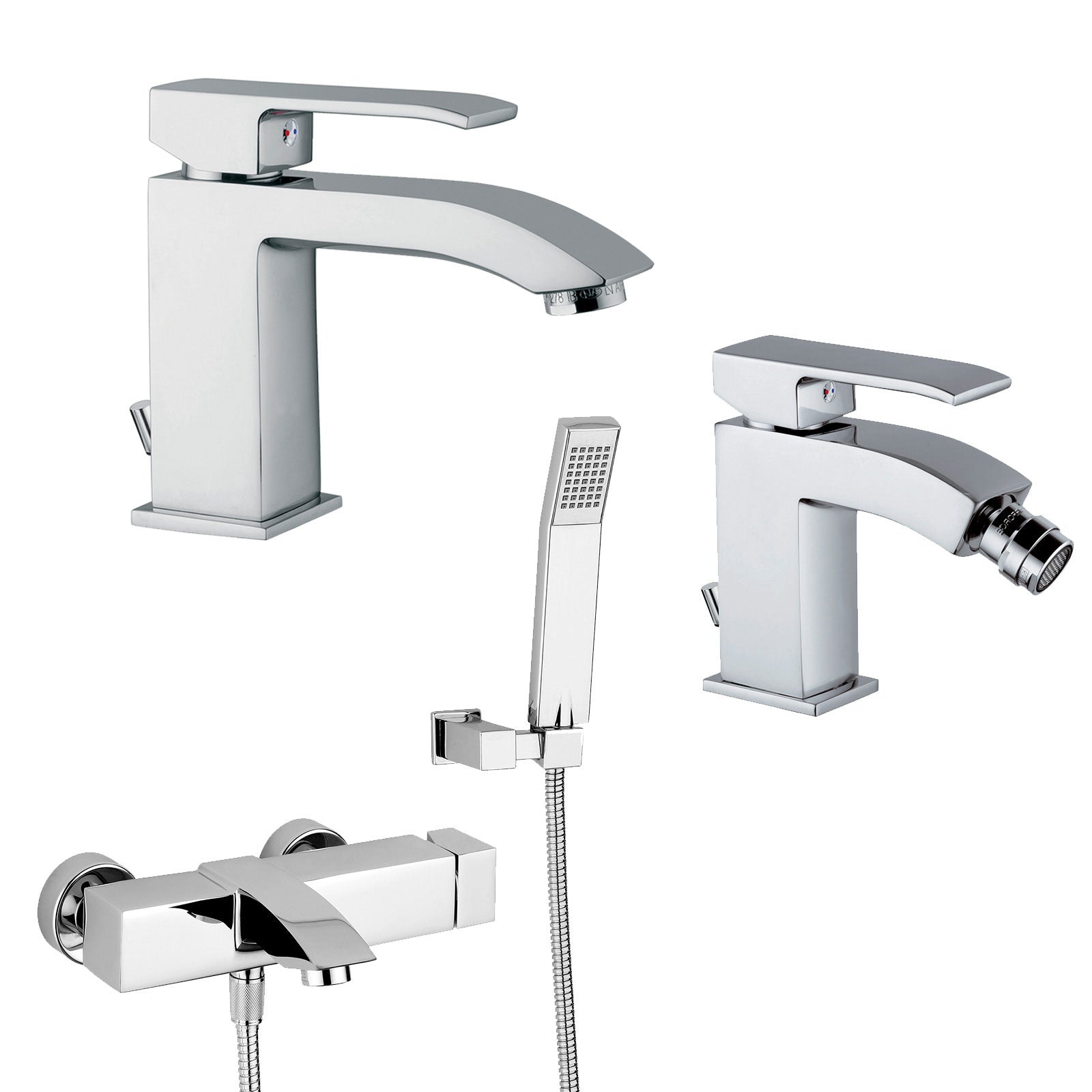  Set di miscelatori da bagno Paffoni Level lavabo