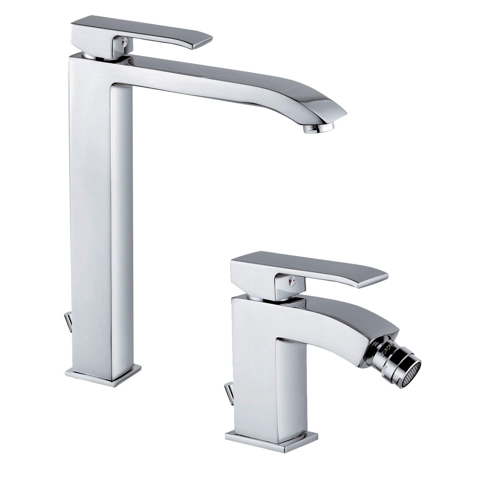 Set di miscelatori da bagno Paffoni Level lavabo alto + bidet by CeramicStore | Lo specialista del tuo bagno