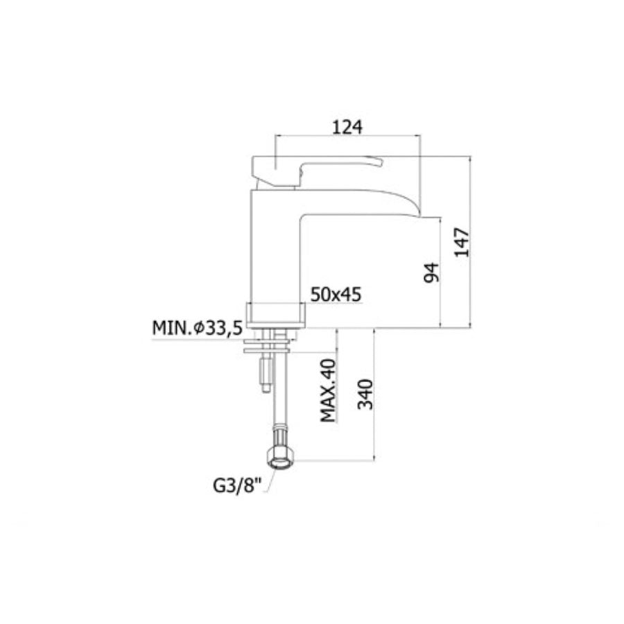  Miscelatore Lavabo a cascata Paffoni Level LES065CR by CeramicStore | Lo specialista del tuo bagno