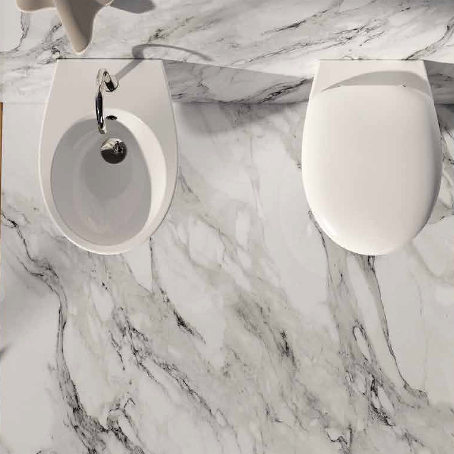  Sanitari sospesi moderni Domus Falerii modello Mascalzone con sedile Soft Close