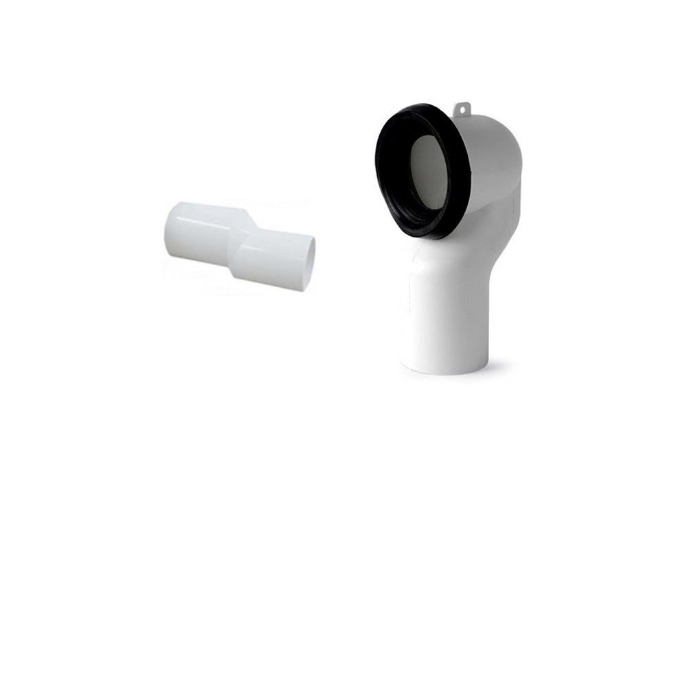 Kit per sanitari scarico traslato per distanza da 12 a 15 cm con curva e raccordo eccentrico by CeramicStore | Lo specialista del tuo bagno