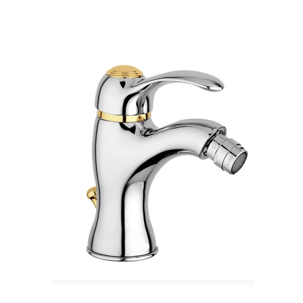 Miscelatore bidet con scarico serie Flavia modello FA135CO colore cromo-oro Paffoni by CeramicStore | Lo specialista del tuo bagno