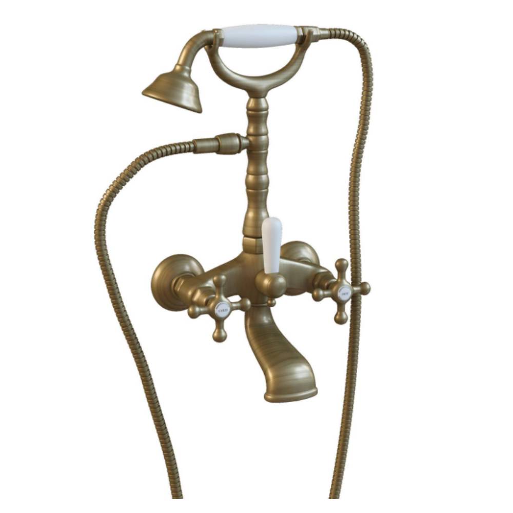 Gruppo vasca con doccetta lusso serie Belinda modello FBLV023BR colore bronzo Paffoni by CeramicStore | Lo specialista del tuo bagno