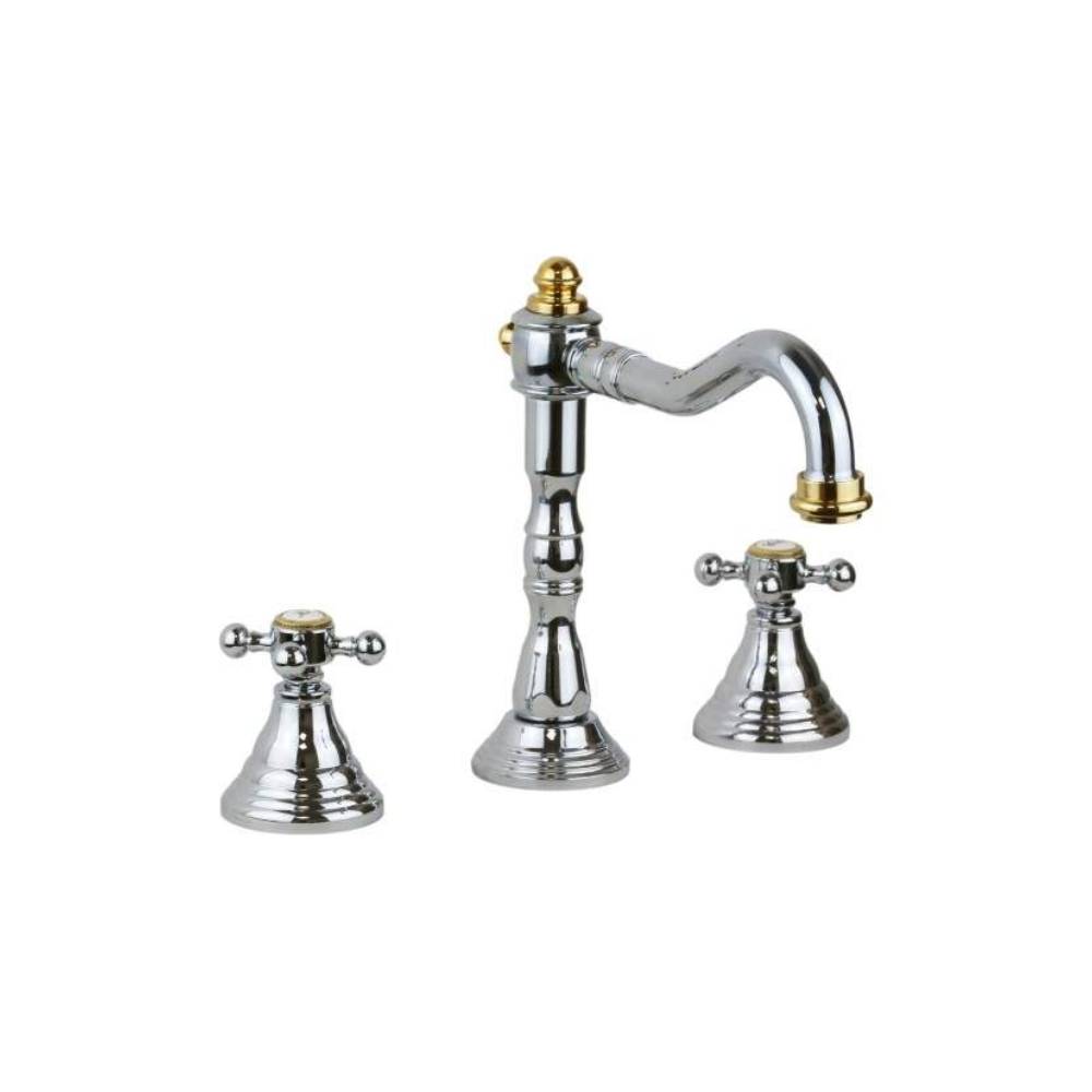 Batteria lavabo serie Belinda modello FBLV055CO cromato oro Paffoni by CeramicStore | Lo specialista del tuo bagno