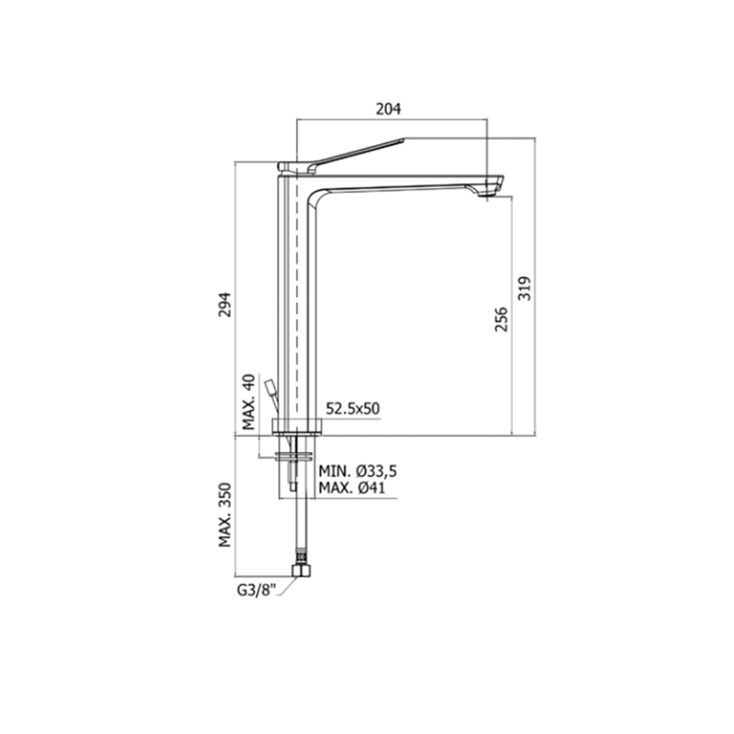  Miscelatore lavabo alto senza scarico Paffoni serie Tilt - Cromato by CeramicStore | Lo specialista del tuo bagno