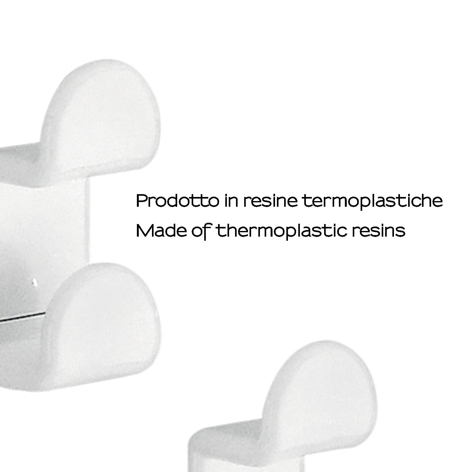  Set 2 pezzi appendiabiti a muro di Gedy serie 2900 - Bianco by CeramicStore | Lo specialista del tuo bagno