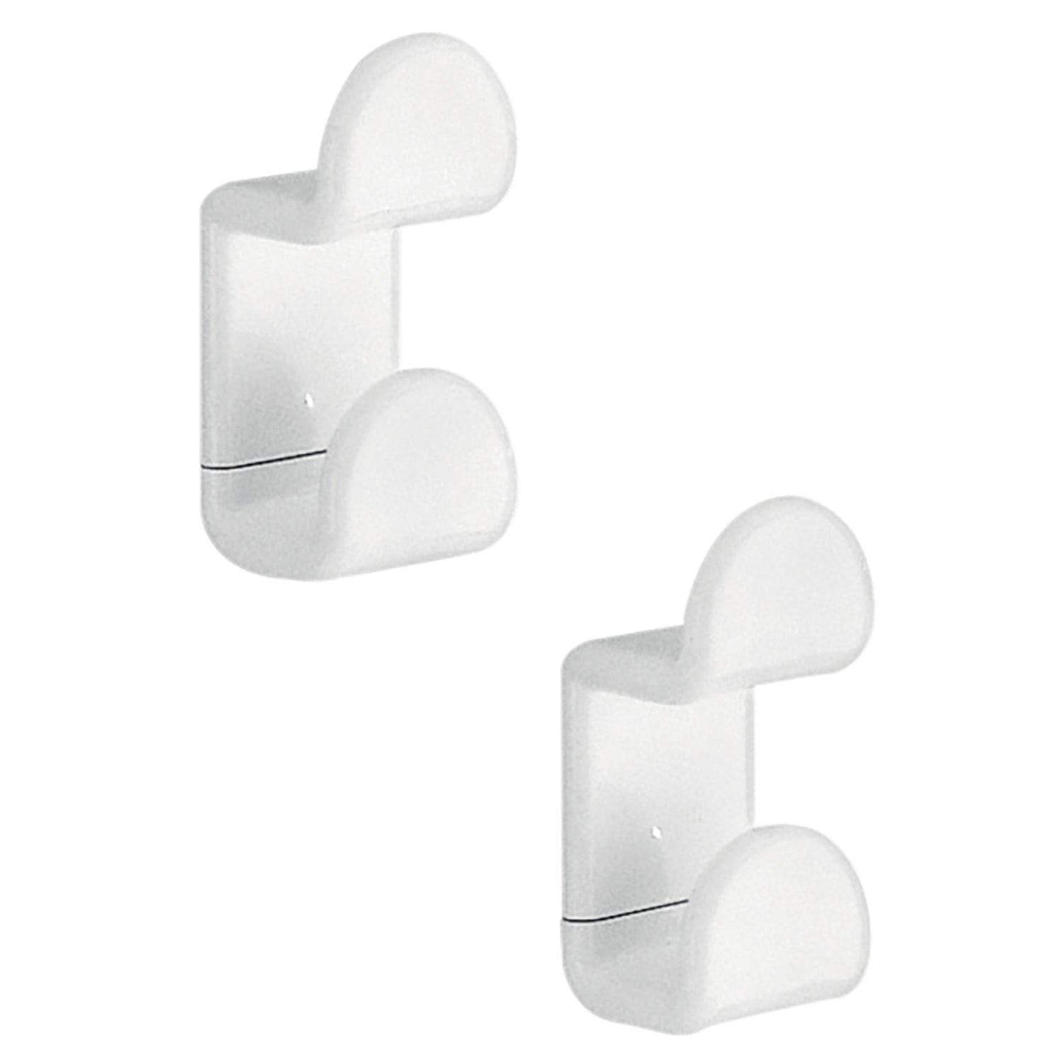 Set 2 pezzi appendiabiti a muro di Gedy serie 2900 - Bianco by CeramicStore | Lo specialista del tuo bagno
