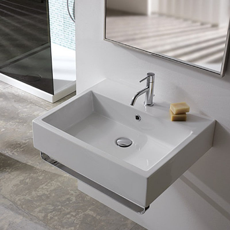 Lavabo Sospeso o da Appoggio di Ceramica Globo modello Classic 60x50