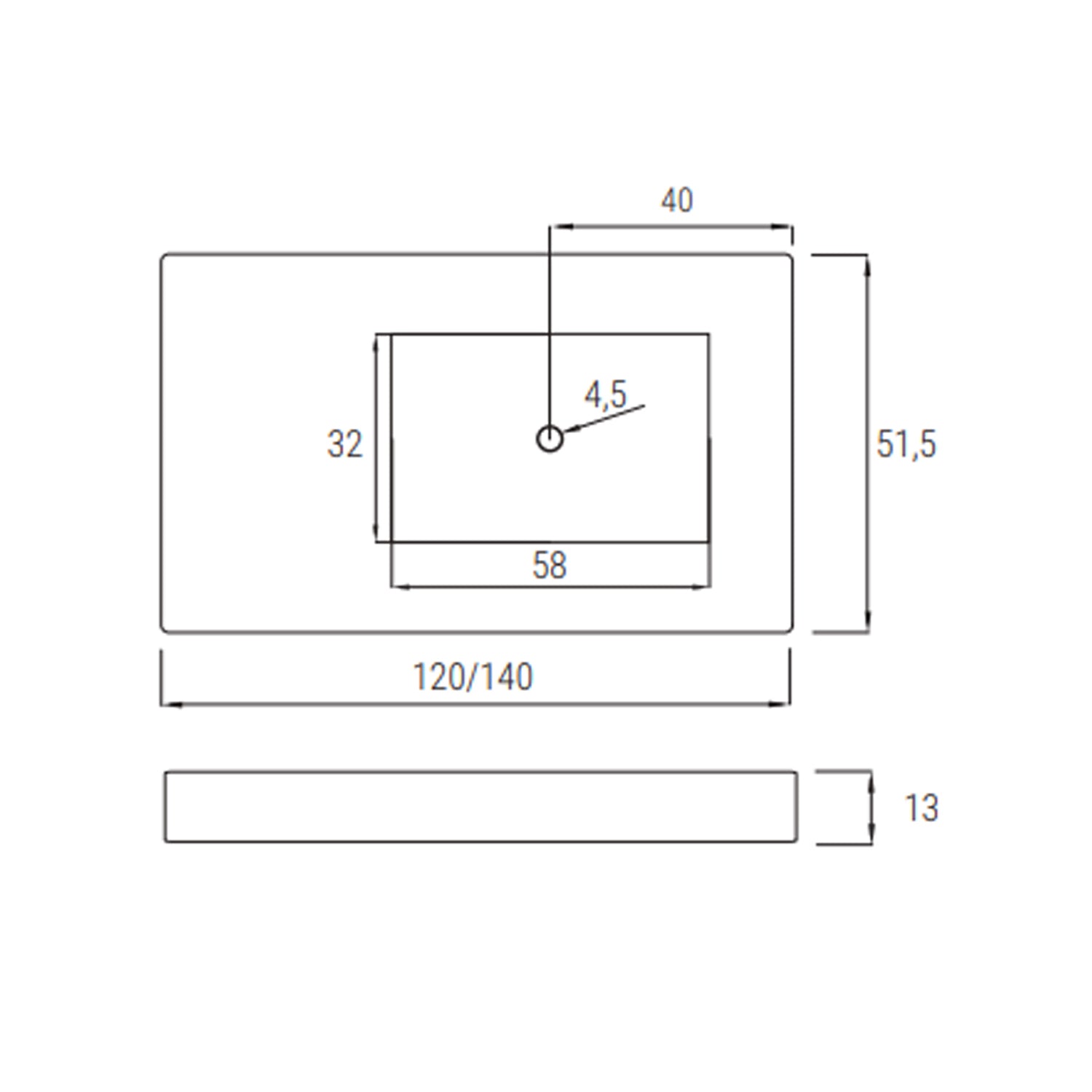 Lavabo a muro 120x51,5 cm con vasca a destra BathCore - Bianco 2