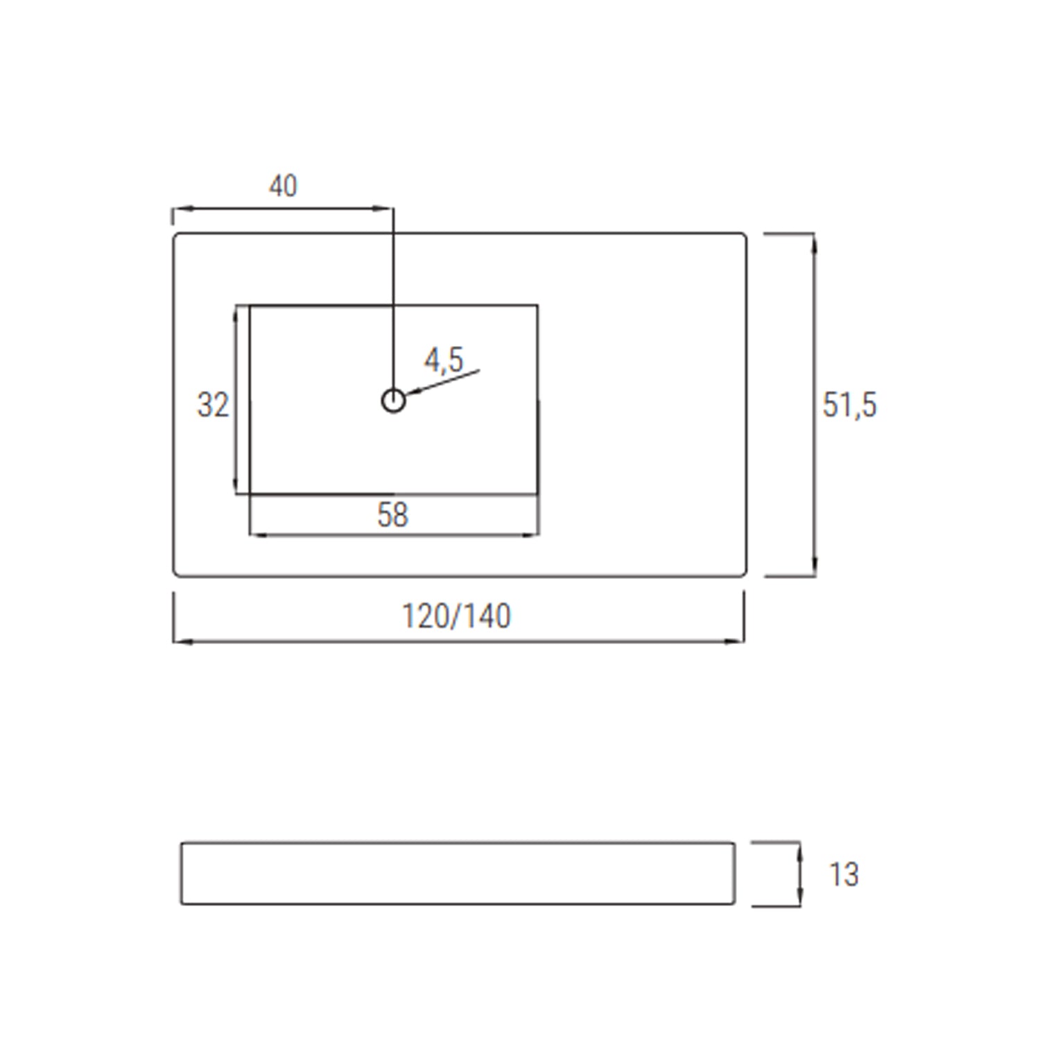 Lavabo a muro 140x51,5 cm con vasca a sinistra BathCore - Antracite 2